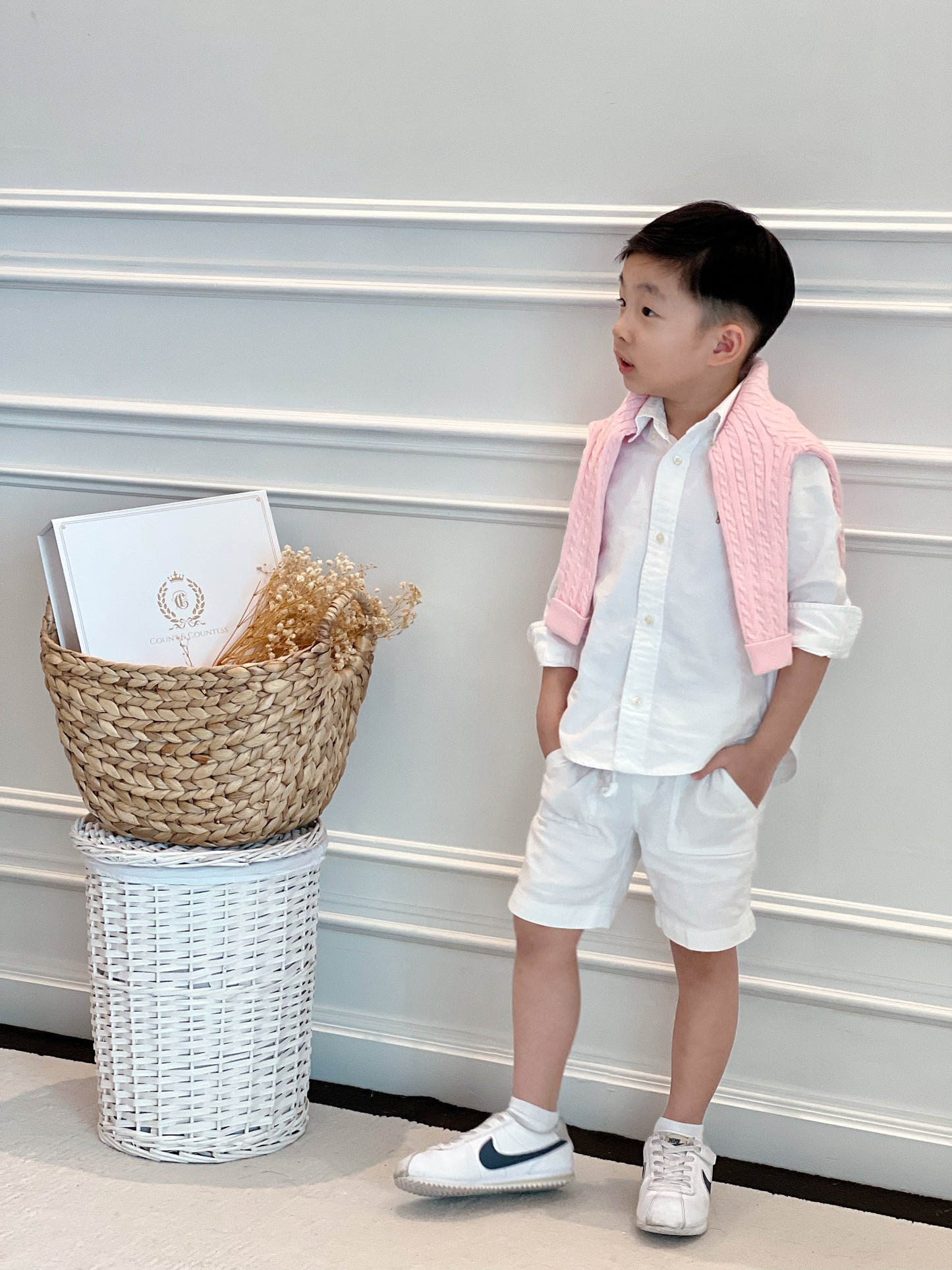 Organic Cotton Cable-Knit Baby Cardigan - Pink