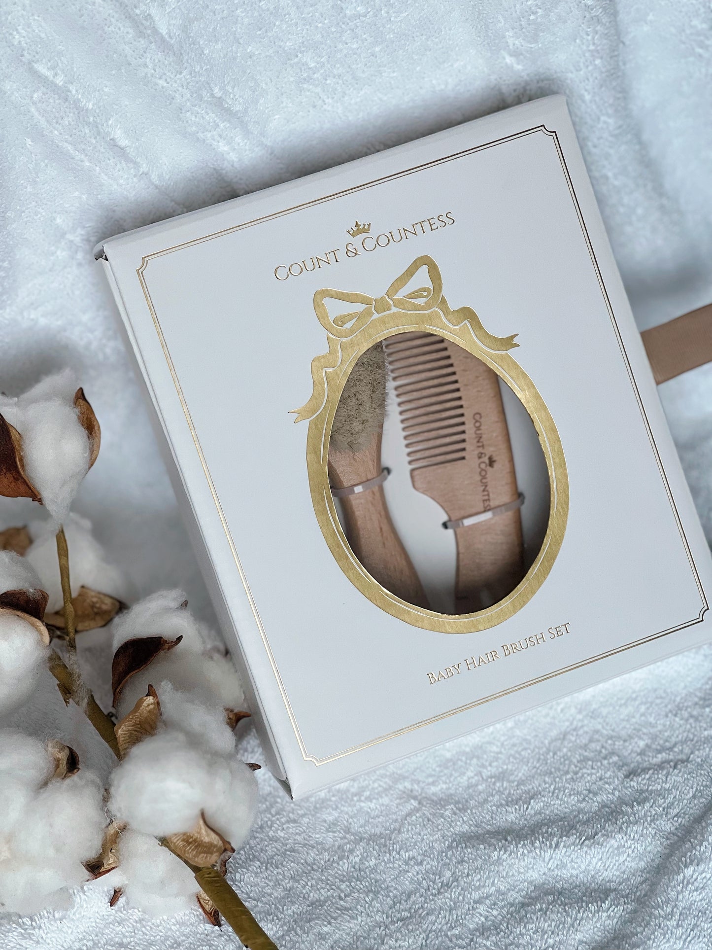 Natural Baby Hair Brush Set