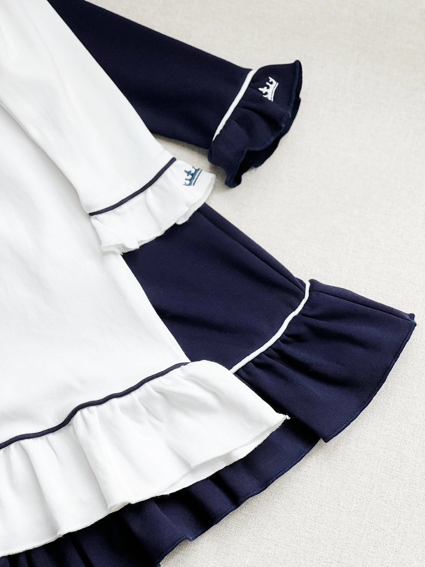 Pima Cotton Girl's Sleep Dress - Urban Navy
