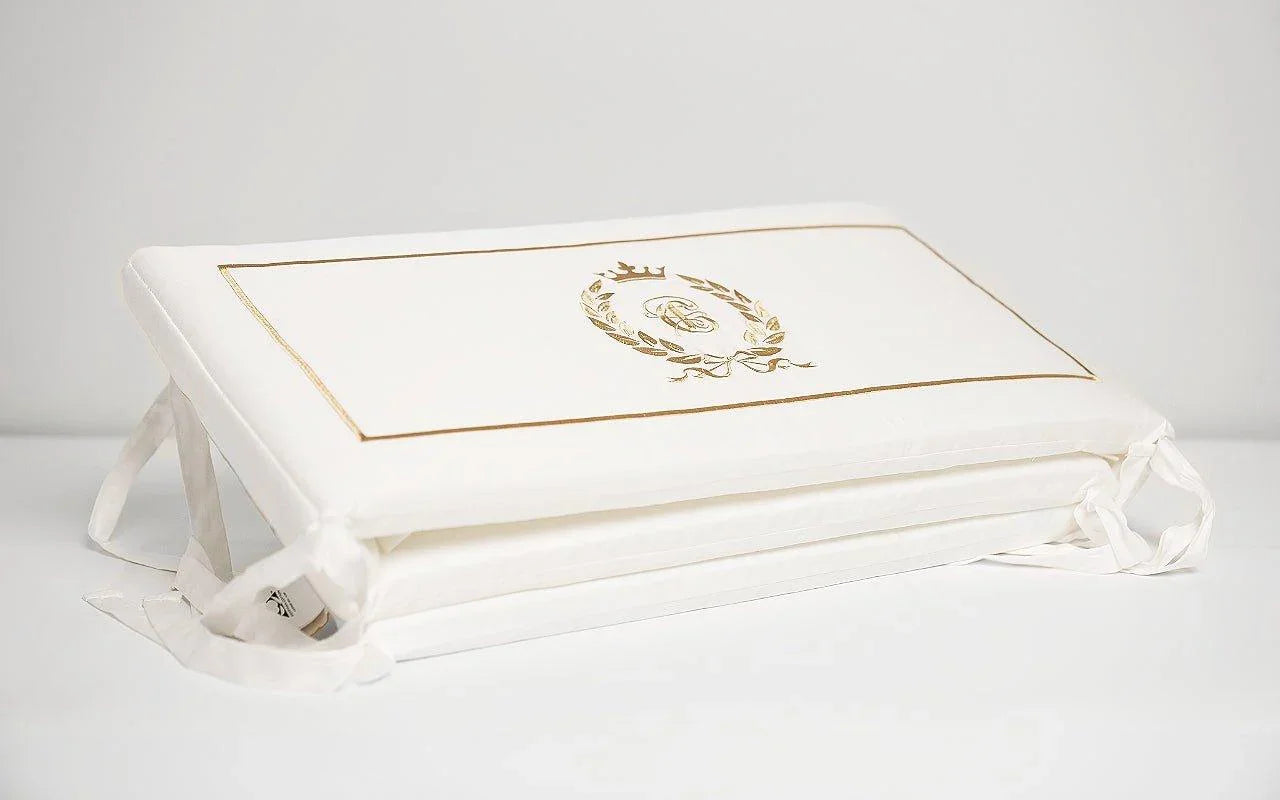 The Egyptian Cotton Nursery Collection Baby Bedding Set - Royal White - Count & Countess