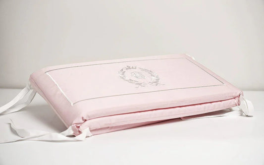 Cot Bumpers for baby girl made from 100% Egyptian Cotton
