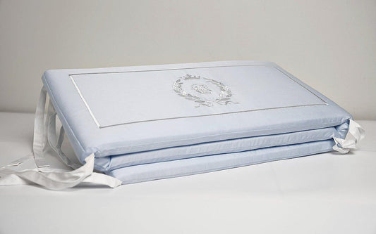 Baby Cot Bumpers made with 100% Egyptian Cotton  for Baby Boy Nursery Room | Count & Countess Baby