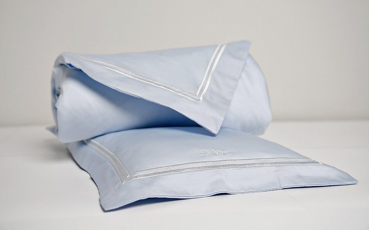 Egyptian Cotton Baby Pillow, Baby Duvet, Baby Bedding, Personalised Baby Gift