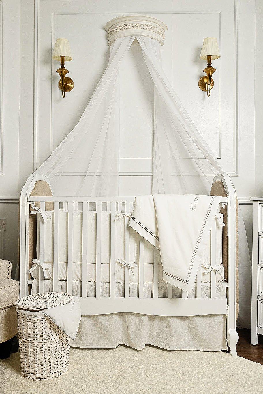 Cot Bumpers for baby cot made from 100% Egyptian Cotton
