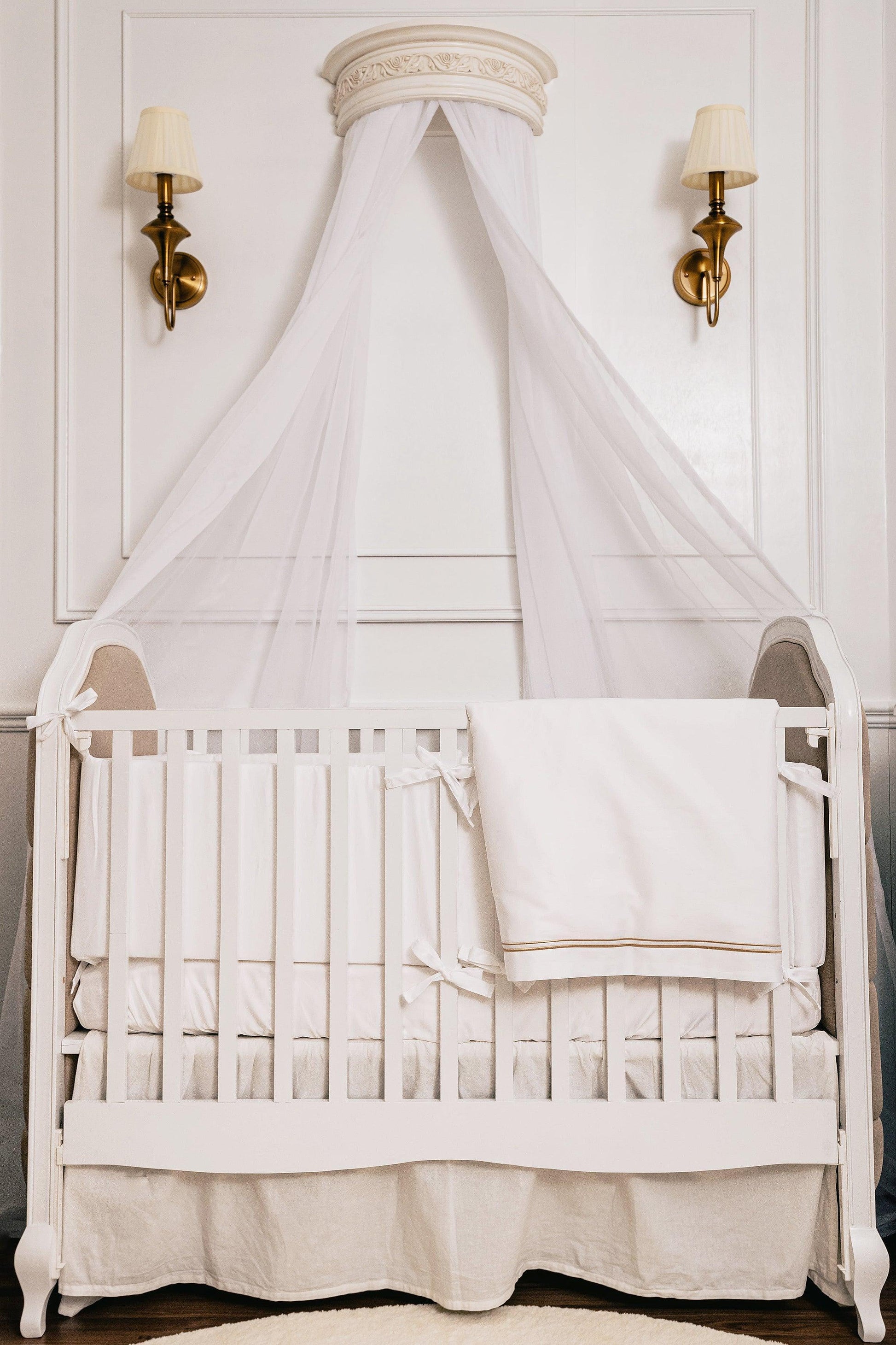 Cot Bumpers for baby cot made from 100% Egyptian Cotton