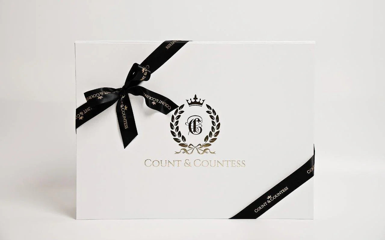 Boudoir Sham Pillow Baby Gift Set - Royal White - Count & Countess