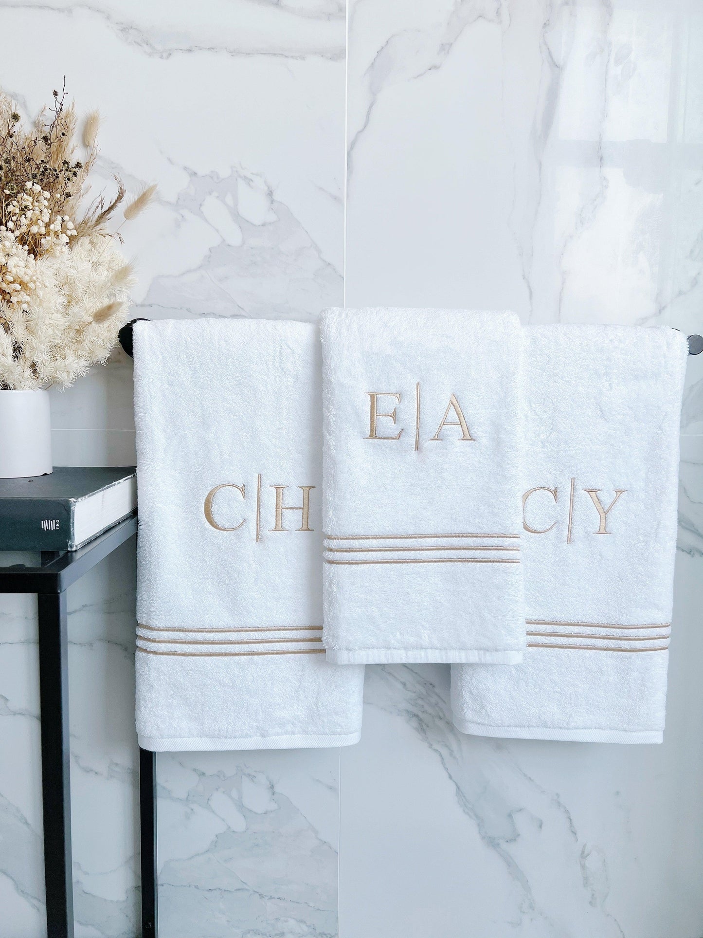 Luxury Signature Bath Towel Family Bundle (2 Adult Towels + 1 Kids Towel) - Count & Countess