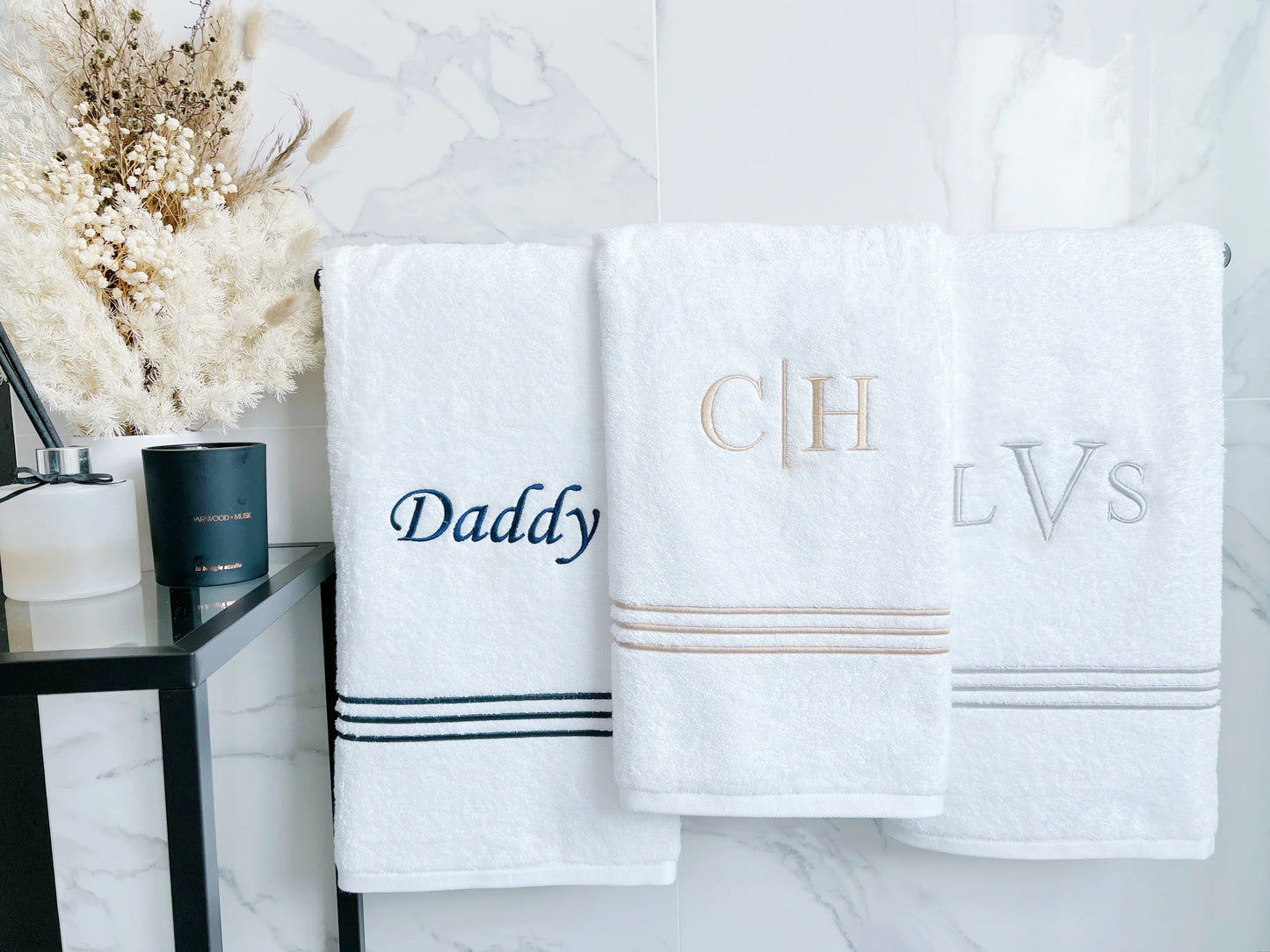 Luxury Signature Bath Towel Set (1 Adult Towel + 1 Kids Towel) - Count & Countess