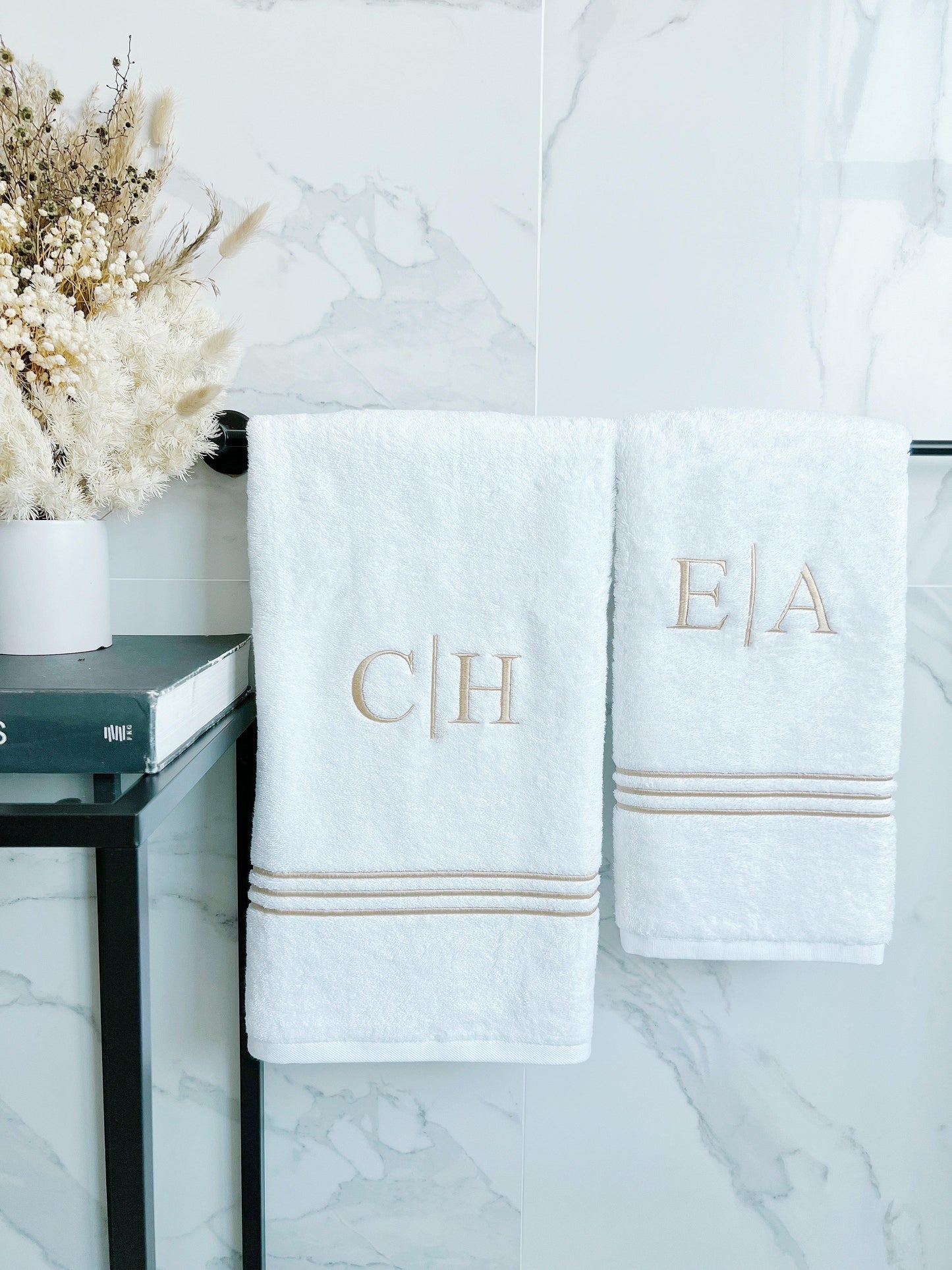 Luxury Signature Bath Towel Set (1 Adult Towel + 1 Kids Towel) - Count & Countess