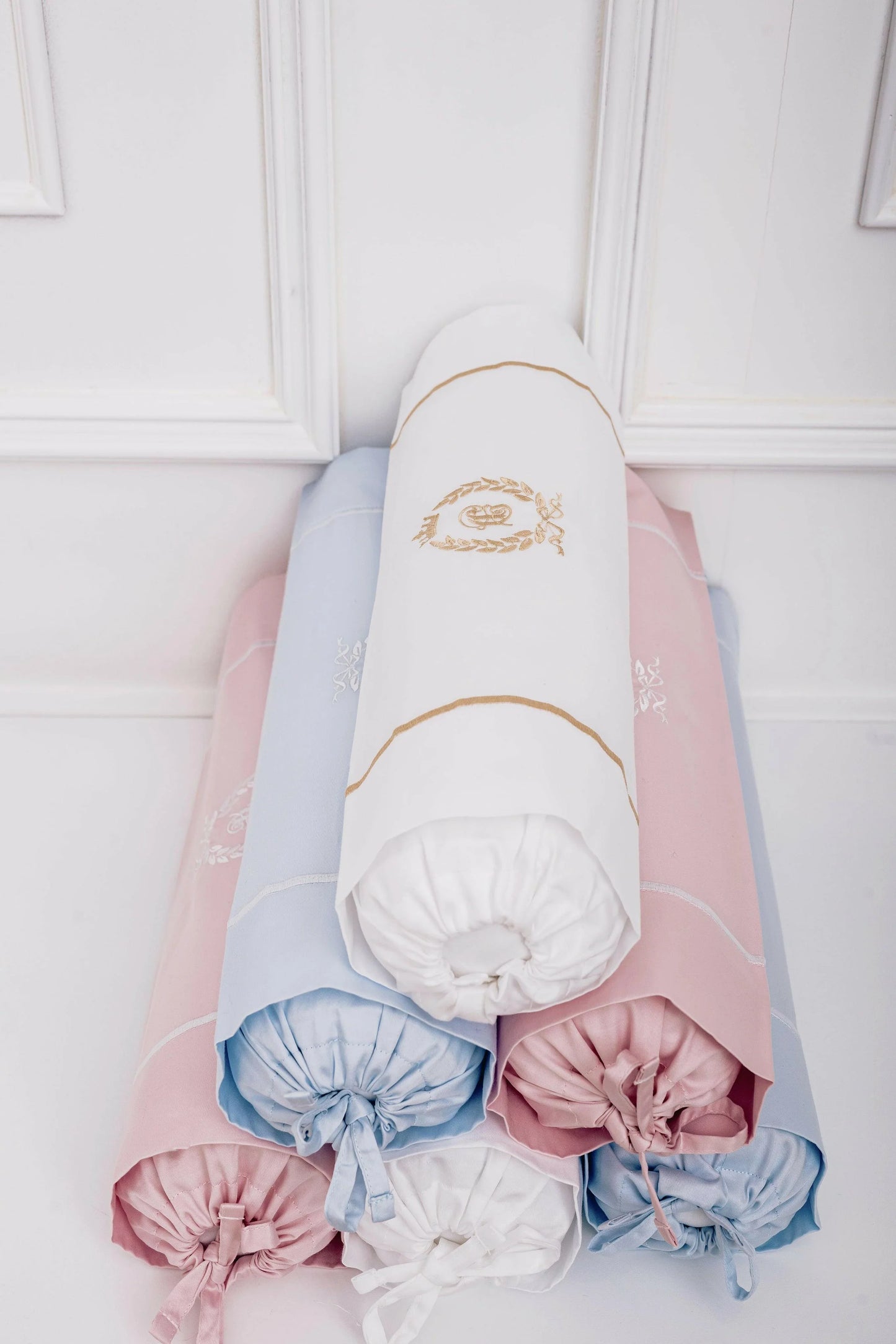 Egyptian Cotton Baby Traversin Bolster Set (Set of 2) - Count & Countess