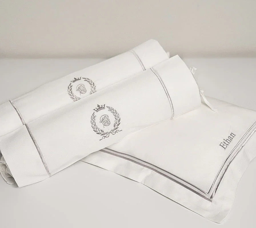 Bonne Nuit Newborn Gift Set - Platinum White - Count & Countess