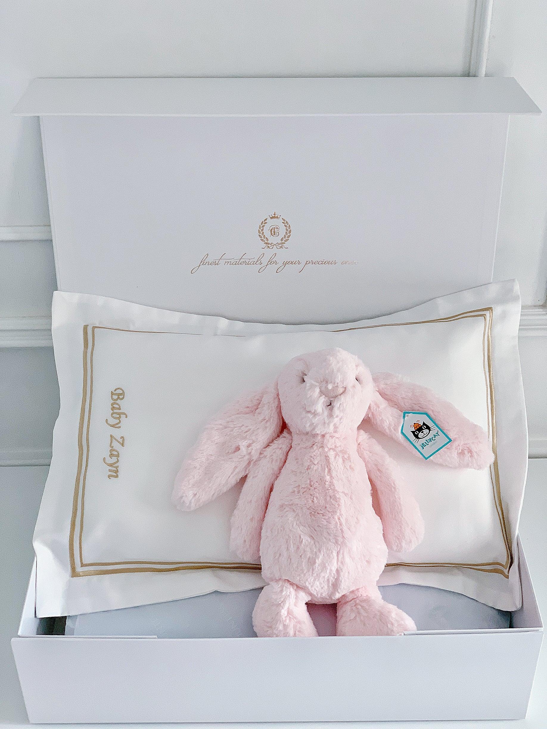 Boudoir Sham Pillow Baby Gift Set - Royal White - Count & Countess