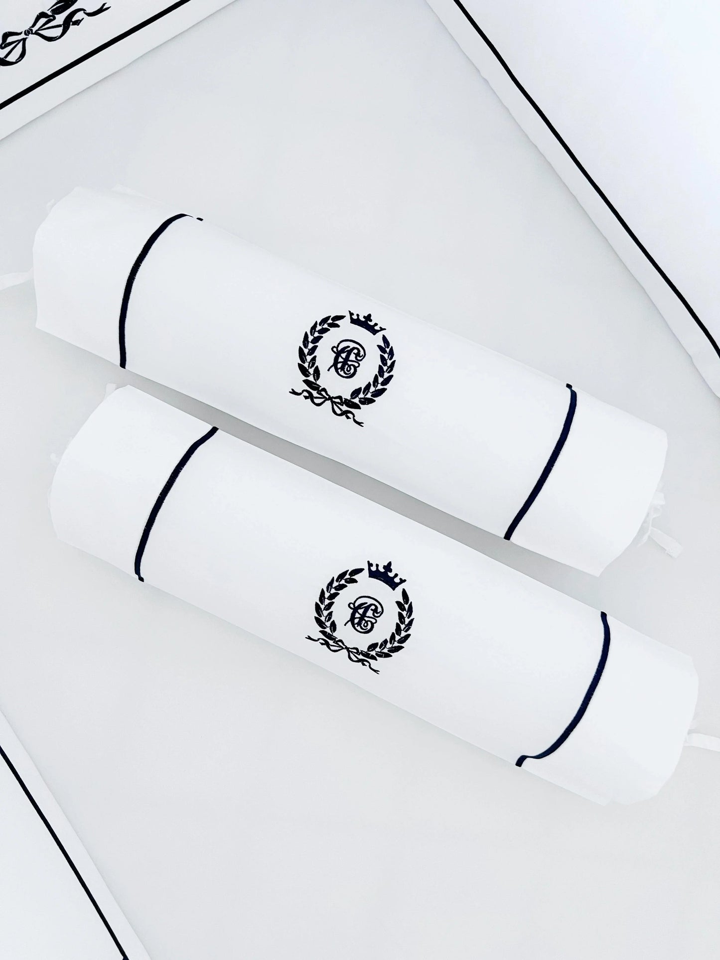 Egyptian Cotton Baby Traversin Bolster Set (Set of 2) - Count & Countess