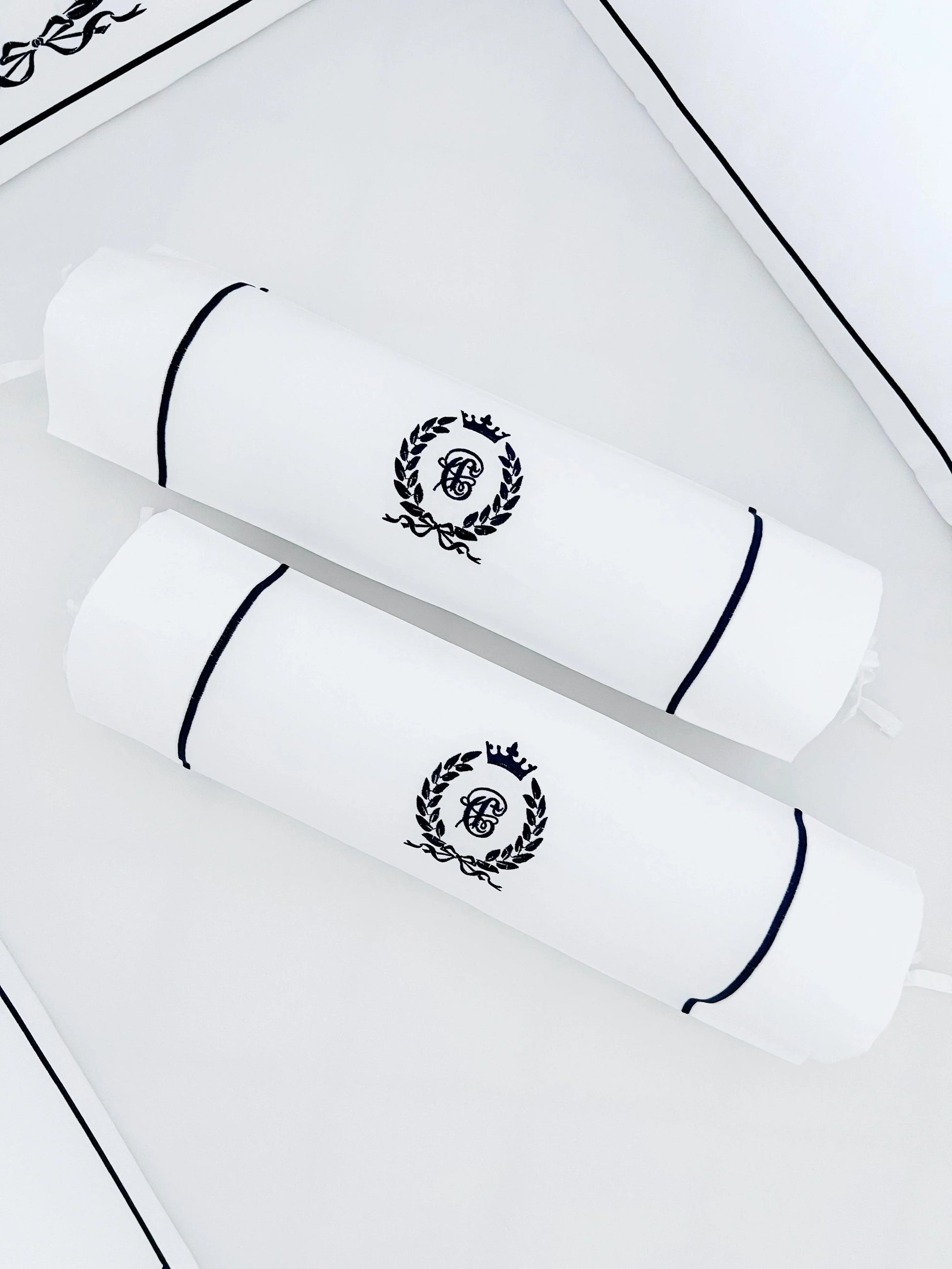 Egyptian Cotton Baby Traversin Bolster Set (Set of 2) - Count & Countess