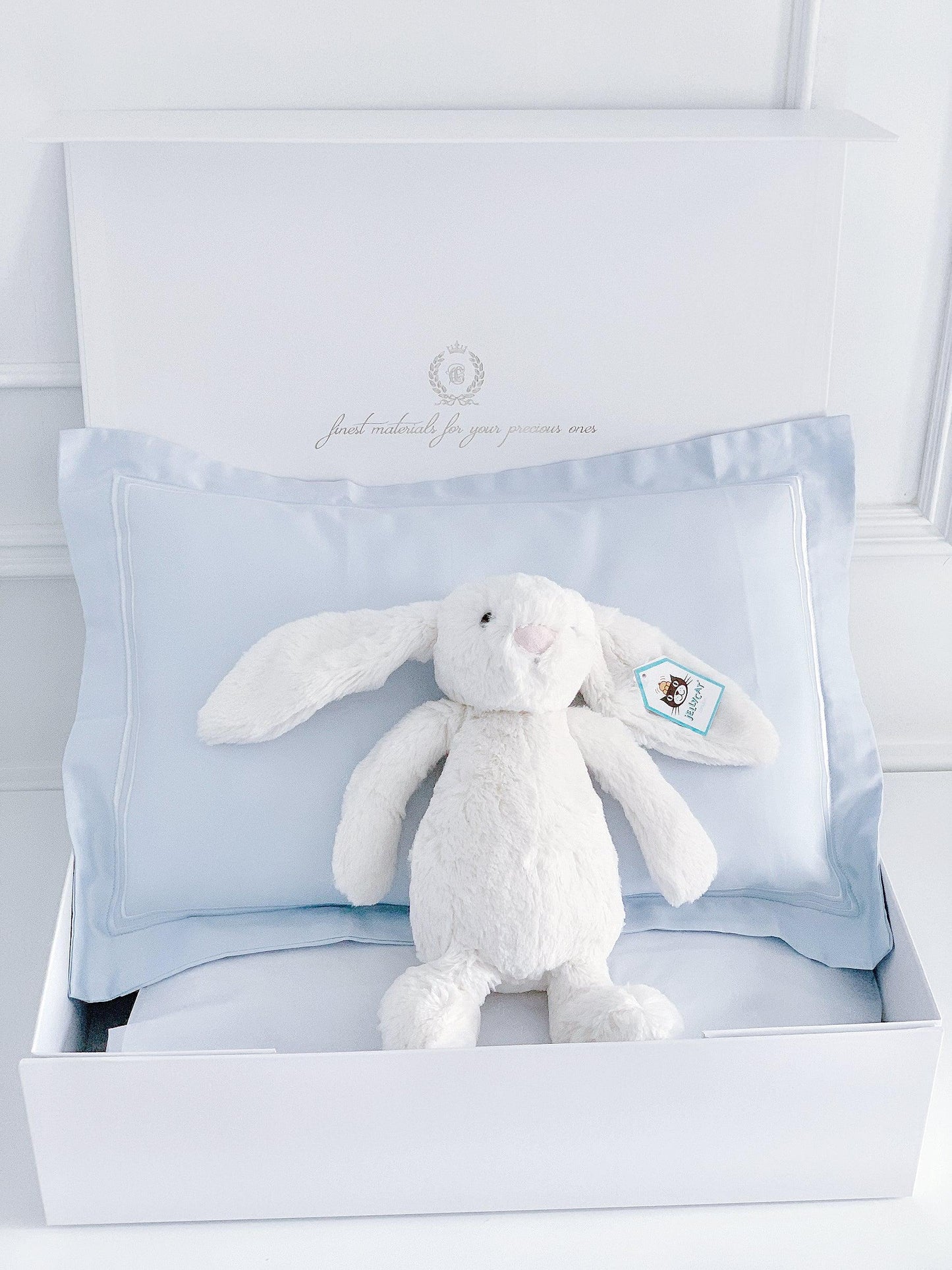 Boudoir Sham Pillow Baby Gift Set - Dreamy Blue - Count & Countess