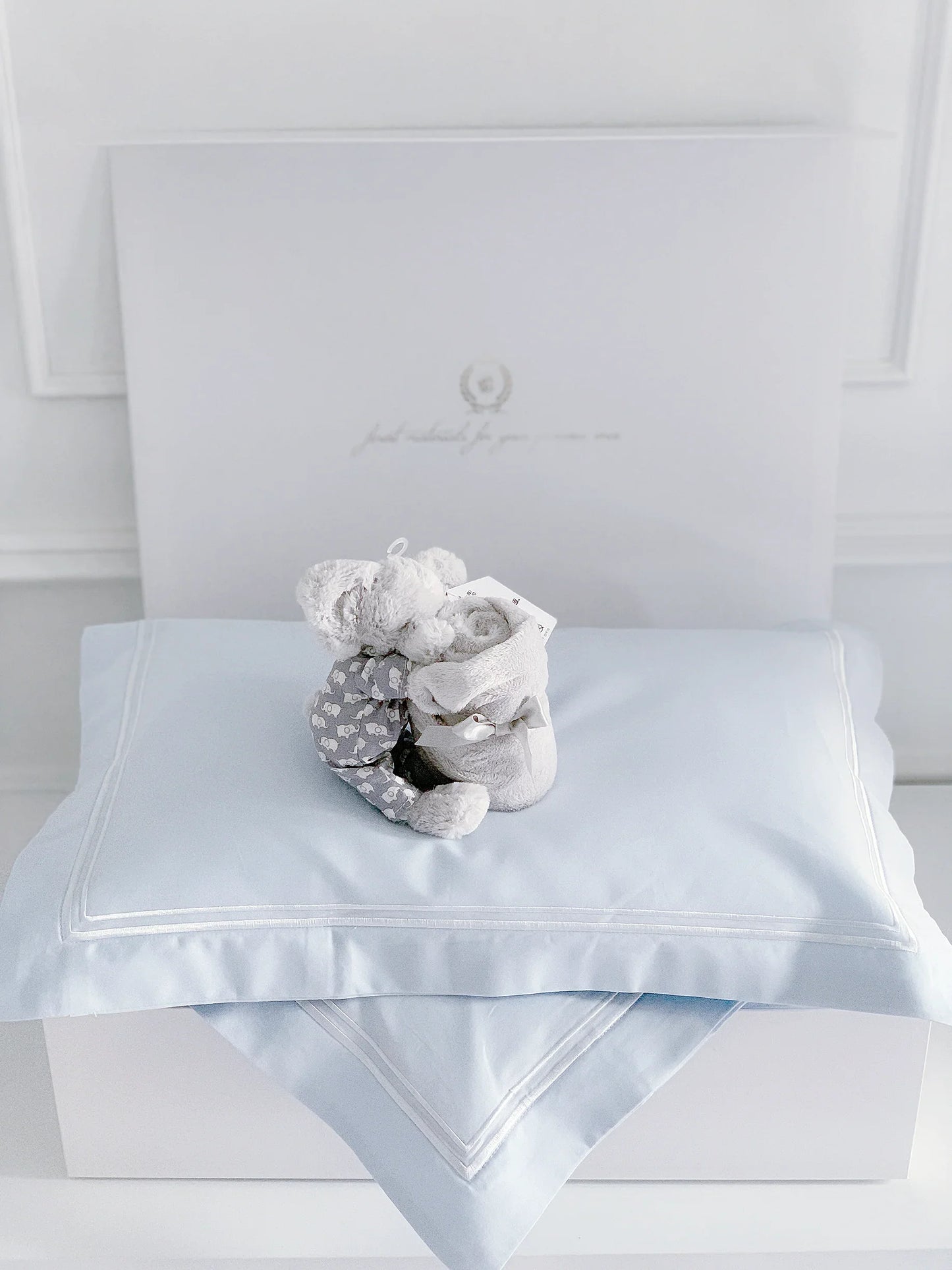 Newborn Baby Gift Set with Jellycat Bedtime Elephant Soother for Baby Boy