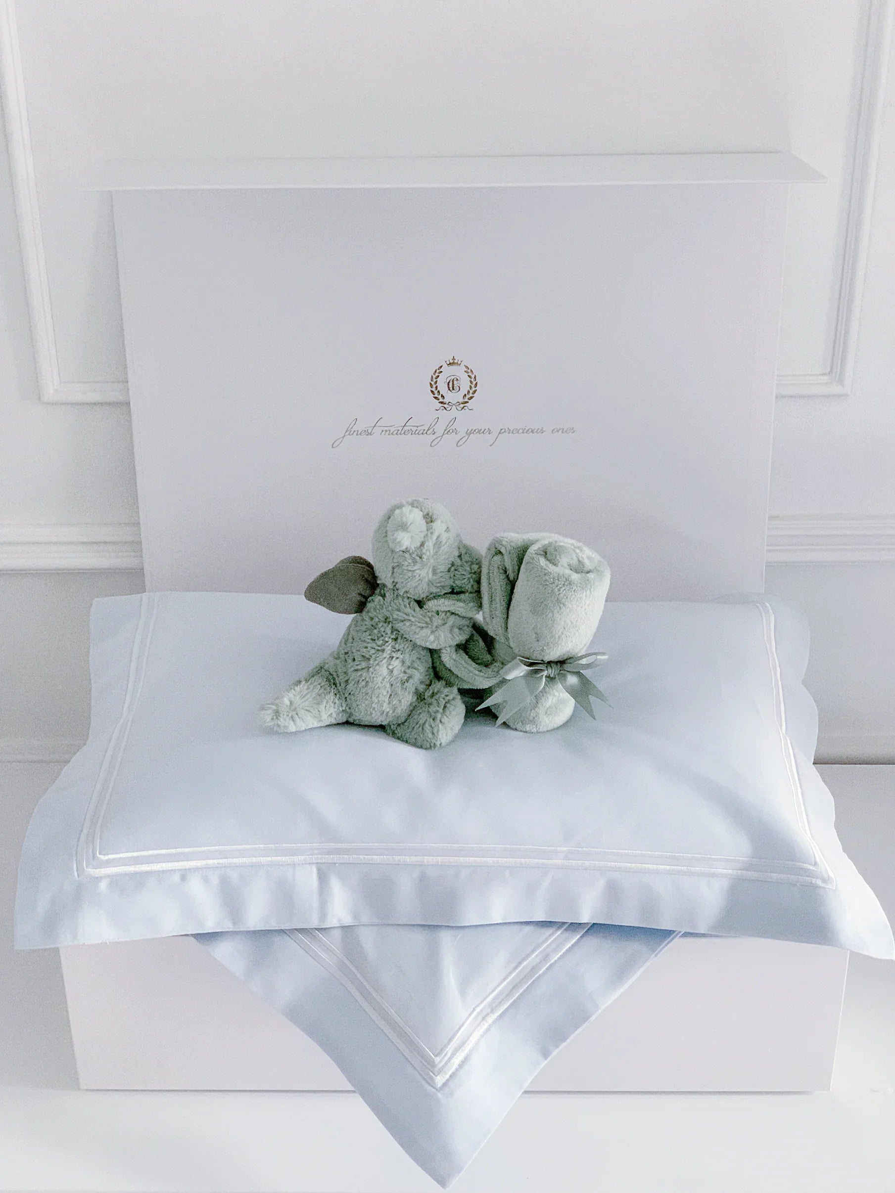 Newborn Baby Gift Set with Jellycat Bashful Dragon Soother for Baby Boy