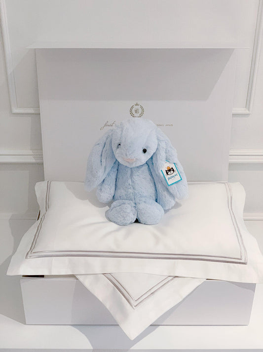 Jellycat Bashful Blue Bunny Newborn Gift Set for Baby Boy