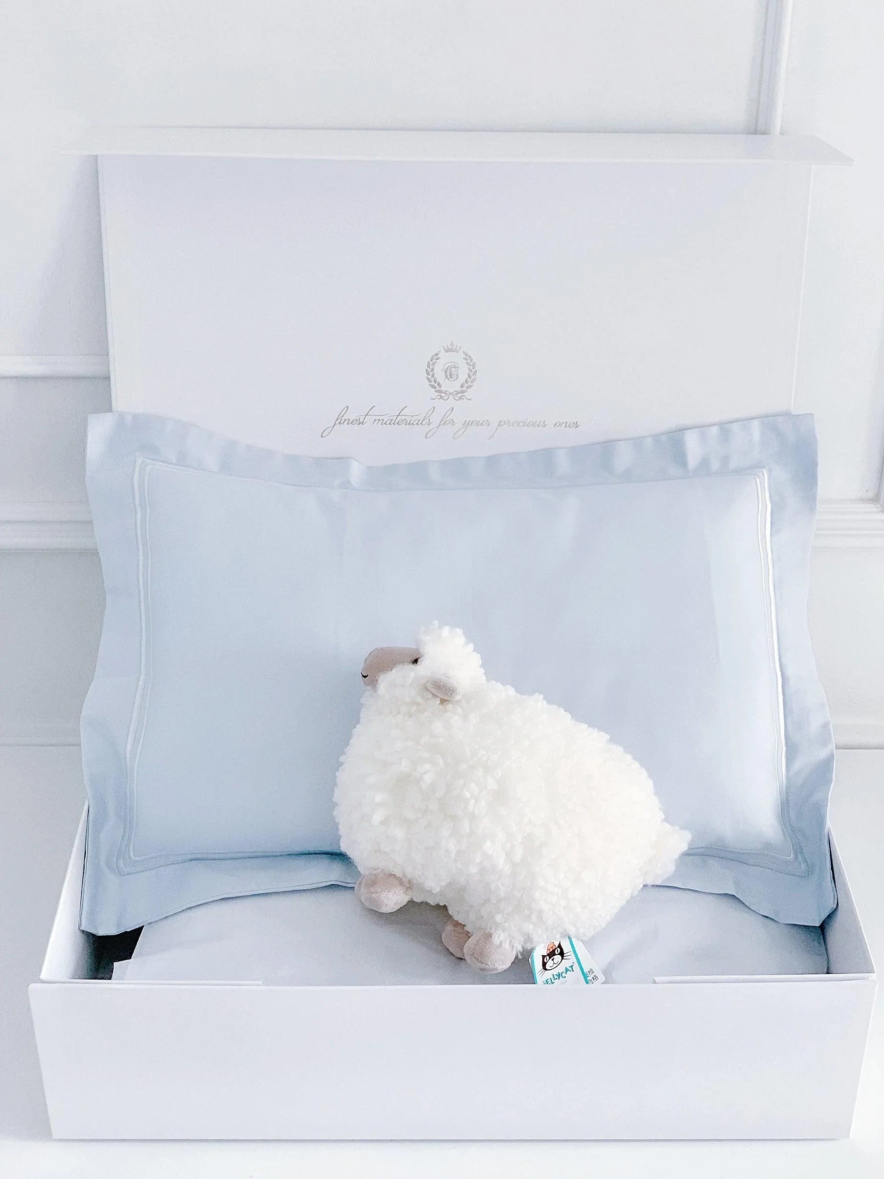 Boudoir Sham Pillow Baby Gift Set - Dreamy Blue - Count & Countess