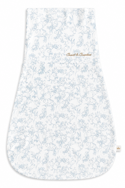 Baby Swaddle Bag - Toile De Jouy Blue