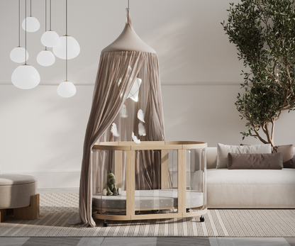 Babyhood Sova Cot 5-in-1 Clear