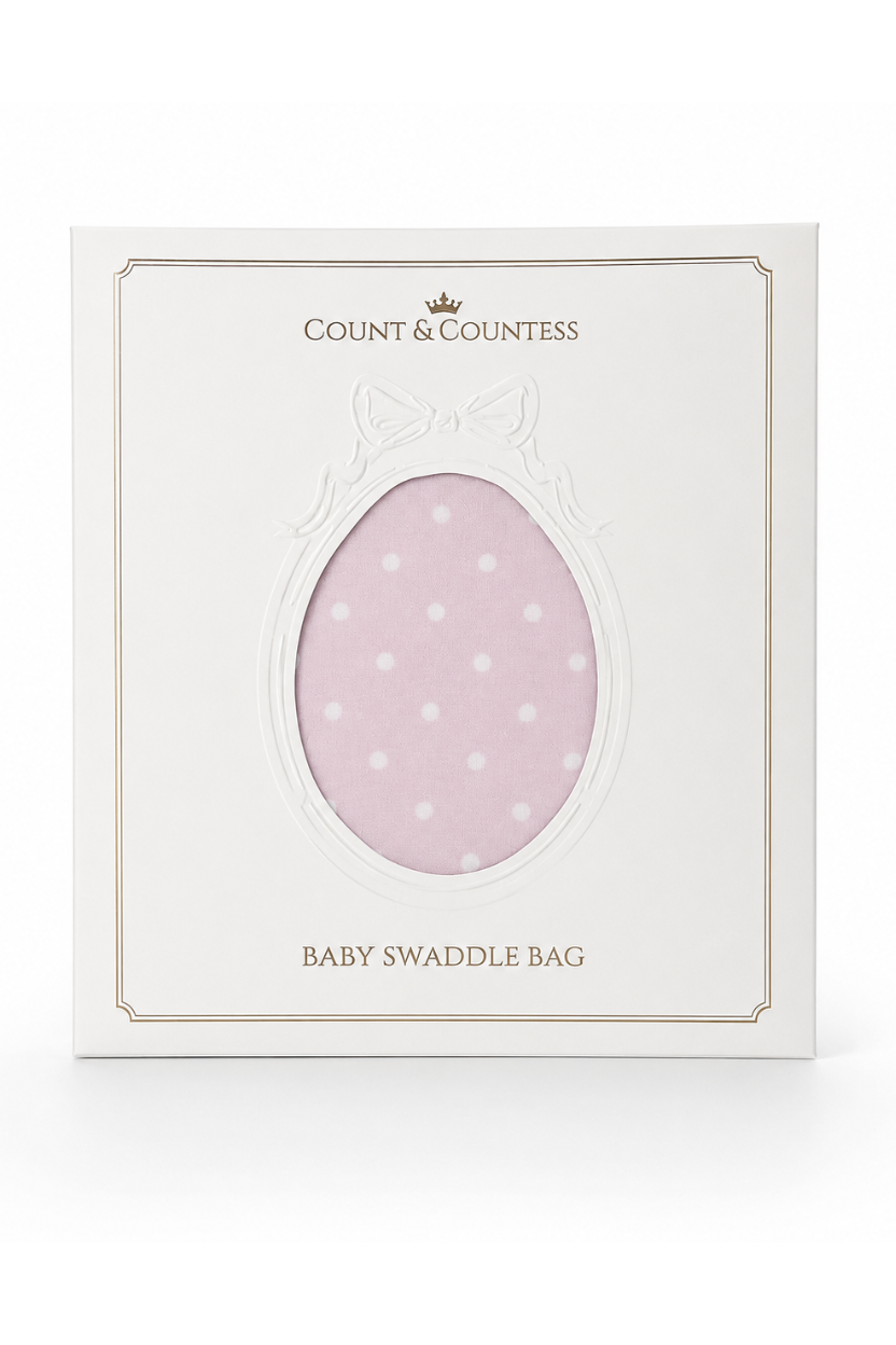 Baby Swaddle Bag - Pink Polka