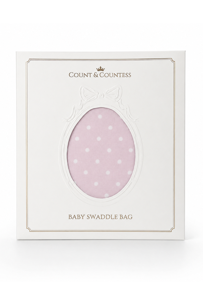 Baby Swaddle Bag - Pink Polka