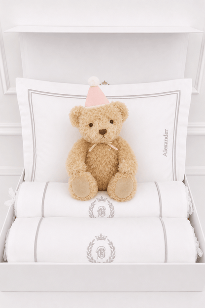 Bonne Nuit Newborn Gift Set - Platinum White