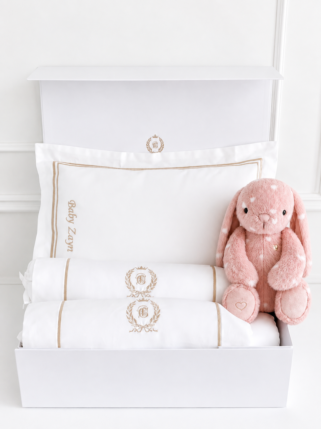 Bonne Nuit Newborn Gift Set - Royal White