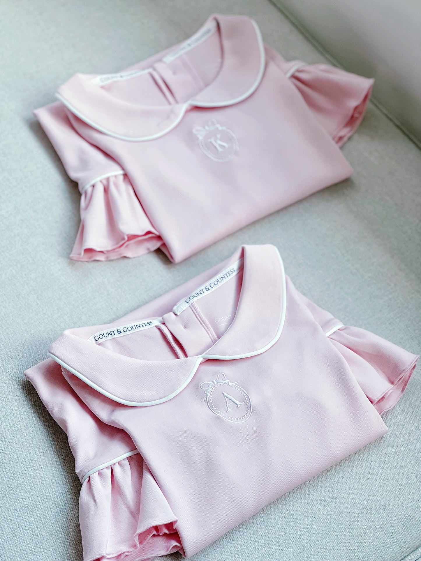 Pima Cotton Girl's Sleep Dress - Ballet Pink