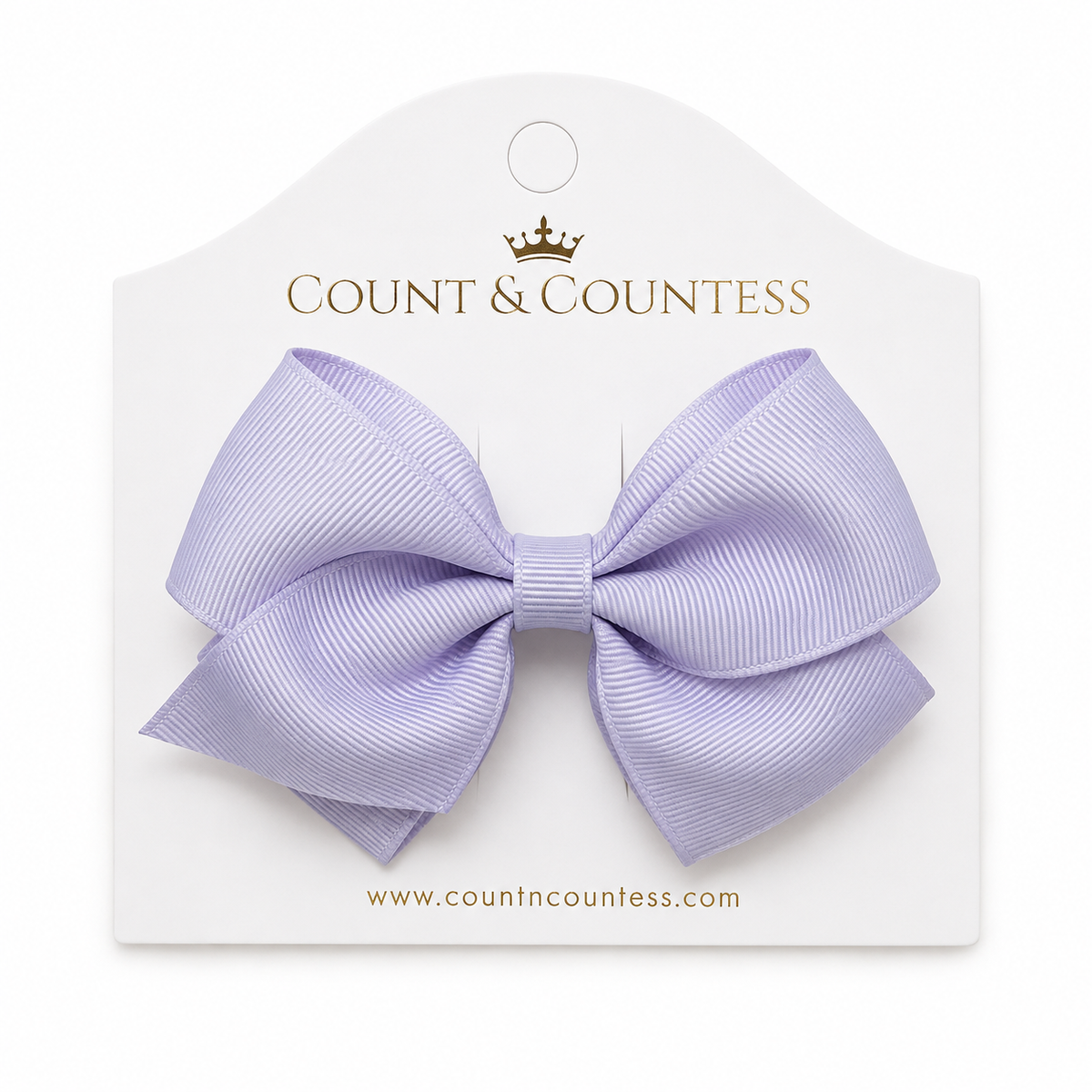 Girl's Hair Bow in Lilac
