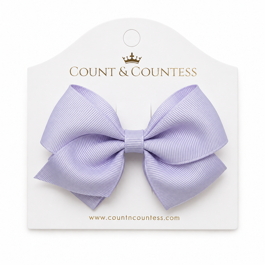 Girl's Hair Bow in Lilac