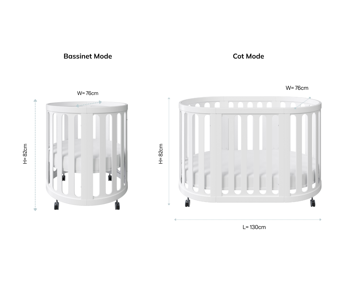 Babyhood Kaylula Sova Classic 5-in-1 Baby Cot