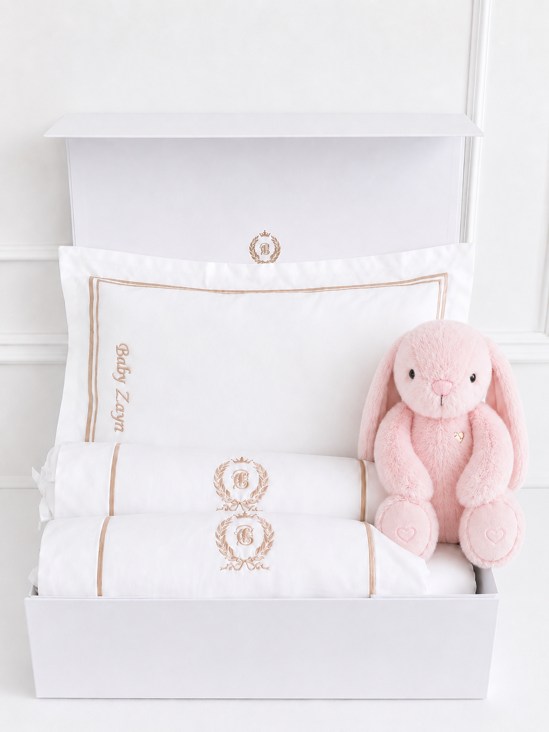Bonne Nuit Newborn Gift Set - Royal White