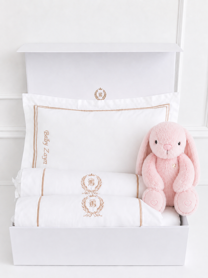 Bonne Nuit Newborn Gift Set - Royal White