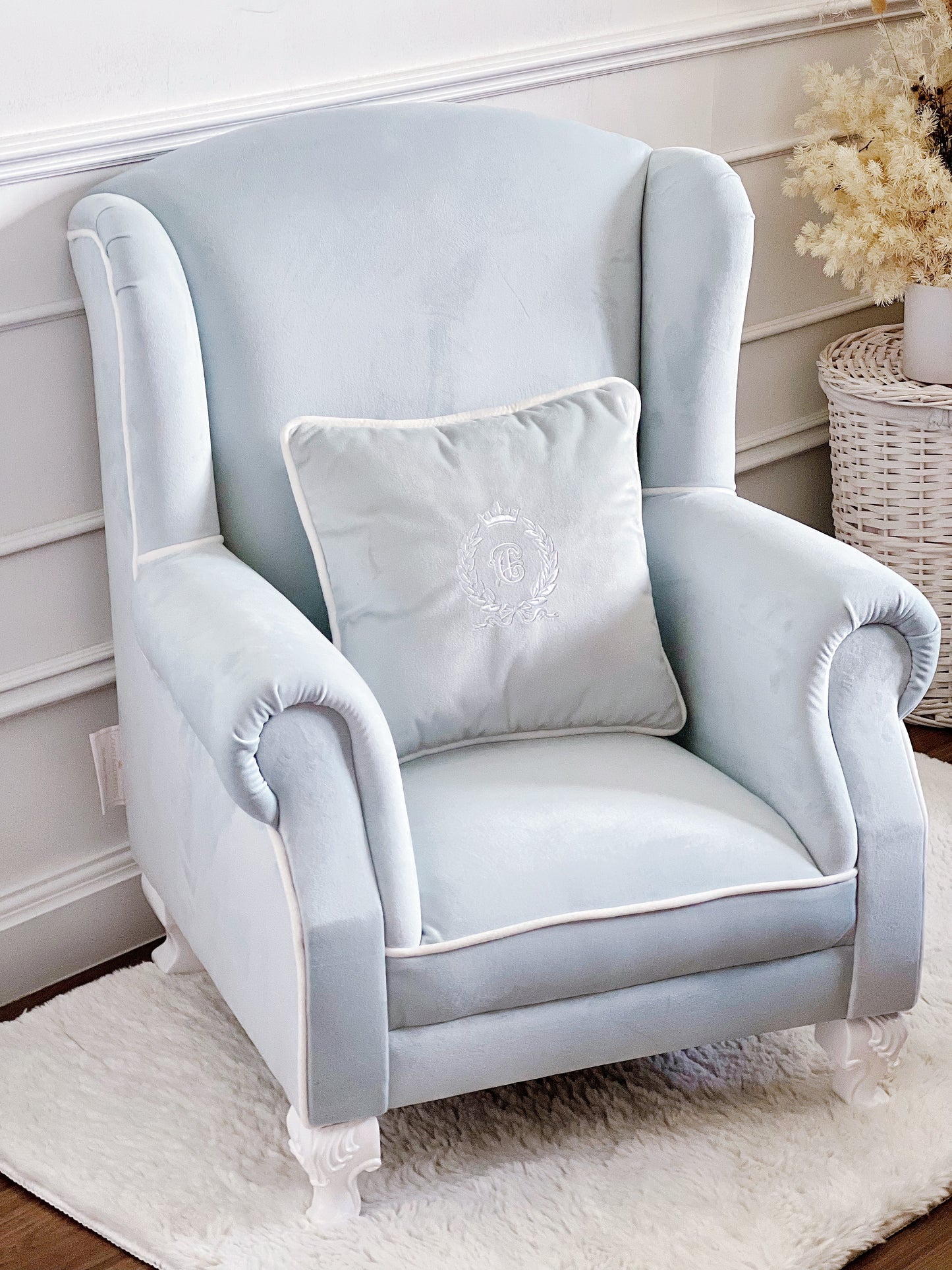 Quinn Mini Velveteen Armchair