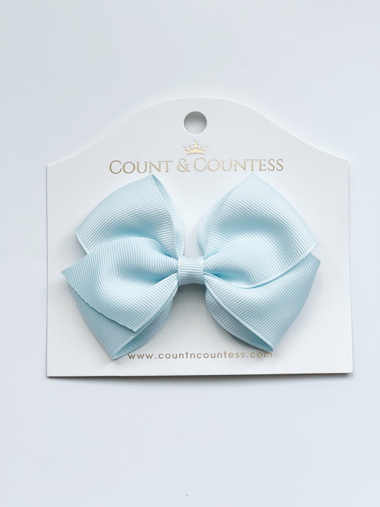 Girl's Hair Bow in Baby Blue