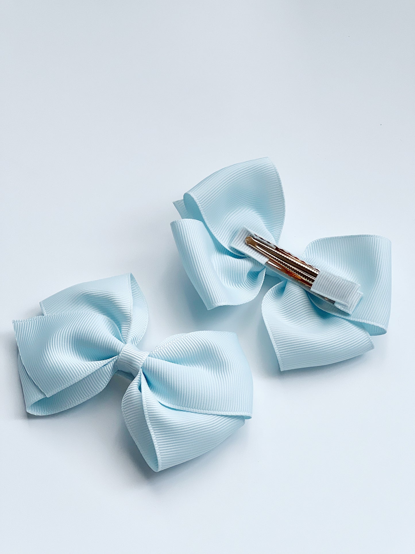 Girl's Hair Bow in Baby Blue