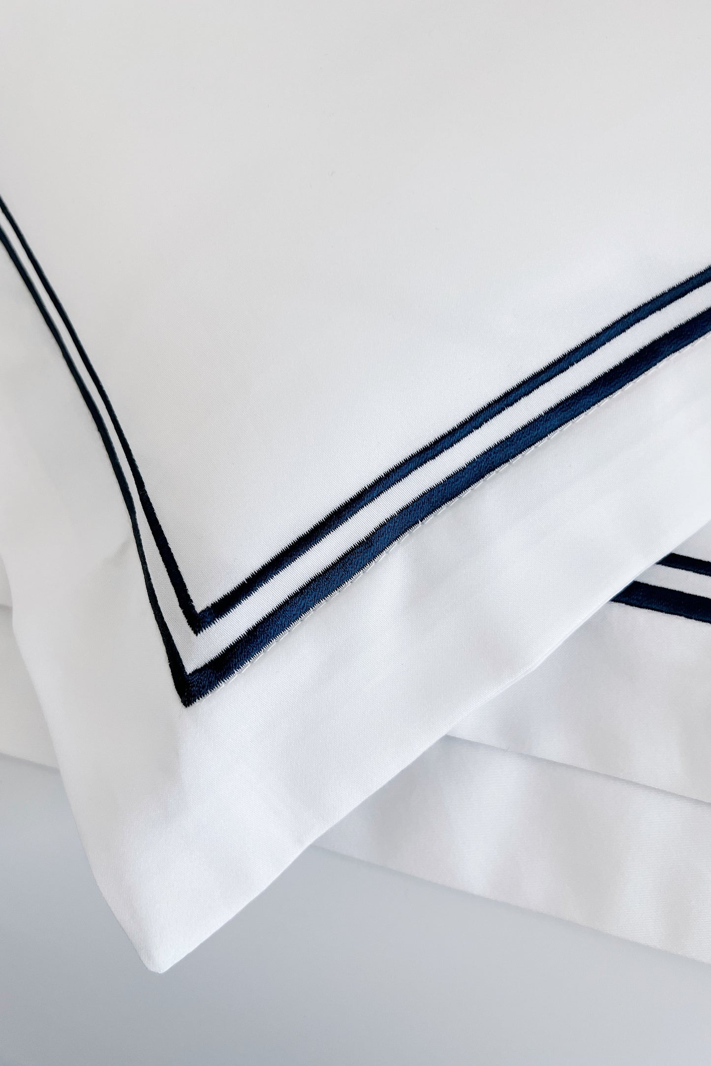 Egyptian Cotton Baby Boudoir Sham Pillow-Symphony Blue