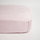 Egyptian Cotton Baby Cot Fitted Sheet - Cradle Pink (Set of 2)