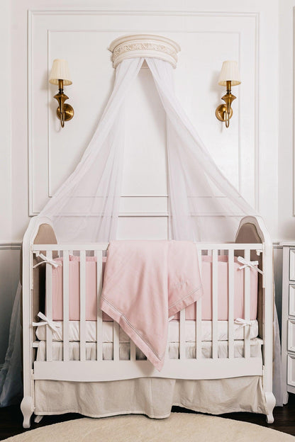 The Egyptian Cotton Nursery Collection Baby Bedding Set - Cradle Pink - Count & Countess