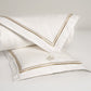 Luxury Egyptian Cotton Mulberry Silk Pillow & Duvet Set - Royal White