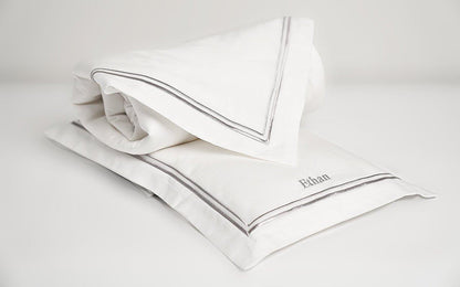 Egyptian Cotton Baby Pillow & Duvet Set - Platinum White - Count & Countess