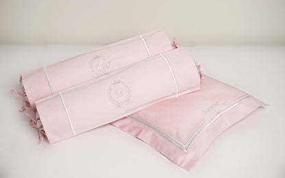 Egyptian Cotton Baby Pillow & Bolsters Set - Cradle Pink