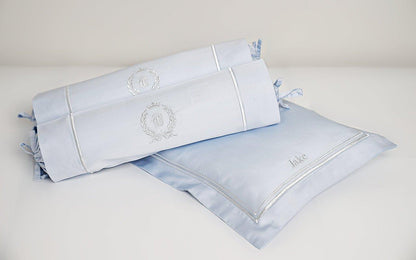 Egyptian Cotton Baby Pillow & Bolsters Set - Dreamy Blue - Count & Countess