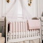 Cot Bumpers for baby girl nursery made from 100% Egyptian Cotton