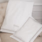 Luxury Egyptian Cotton Mulberry Silk Pillow & Duvet Set - Platinum White