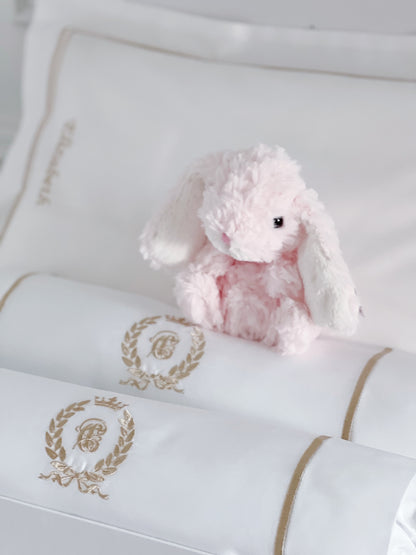 Jellycat Yummy Bunny Pastel Pink Baby Gift Set with name customisation - Count & Countess Baby Beddings & Gifts