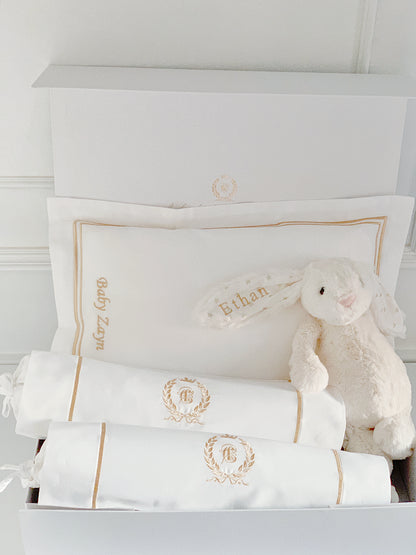 Jellycat Bashful Twinkle Bunny Baby Gift Set with name customisation - Count & Countess Baby Beddings & Gifts