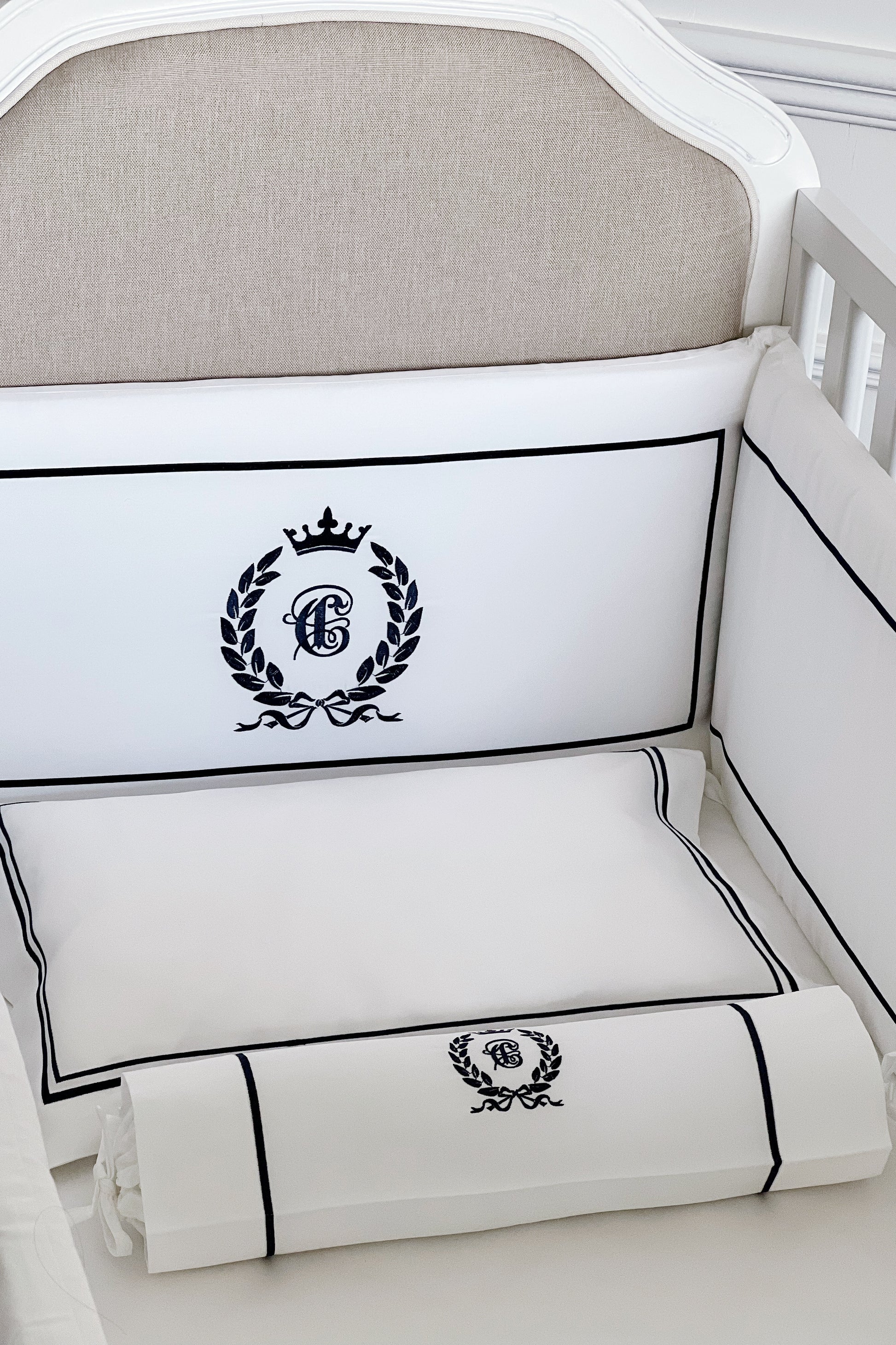 Luxury Baby Nursery Beddings in White 